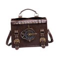 thumbnail image 1 of Bolso bandolera Steampunk Salvador de piel sintética industrial estilo vintage hobo para mujer, 1 of 9