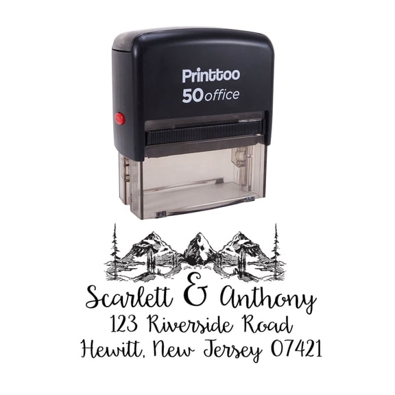 Printtoo PAST DUE Self Inking Rubber Stamp Office Stationary Stamp-Blue