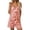 C-Orange392, variant on DHFJKG Women's Summer Rompers Overalls Shorts Scoop Neck Ribbed Loose Fit Shorts With Pockets Beach Vacation Clothes Trendy Trousers
