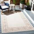 thumbnail image 4 of SAFAVIEH Machine Washable Rug Indoor/Outdoor Bermuda Collection - Bermuda Patton Floral Machine Washable Indoor/Outdoor Area Rug, Ivory/Beige, 4' x 6', 4 of 15