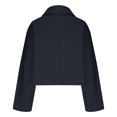 thumbnail image 4 of Azrian Clearance Womens Outwear Jackets Tops Women's Winter Solid Color Zipper Jacket Coat Double Pockets Cropped Long Sleeve Top, 4 of 5