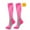 Hot Pink, variant on Luxalzxs 3 Pairs Compression Socks for Women & Men, Athletic Knee High Stocking Soccer Socks