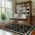 thumbnail image 3 of ZENELESS Area Rugs,5x7 Soft Non Slip Non Shedding Carpet for Living Room Bedroom Kitchen Home Office Nursery Dining Room,Black, 3 of 10