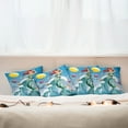 thumbnail image 3 of Ambesonne Cartoon Throw Pillow Cover 4 Pack, Wave with Fish, 24", Multicolor, 3 of 6