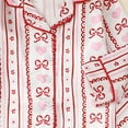 thumbnail image 4 of Gubotare Pyjama de Nuit pour Filles Pyjamas pour Filles - Pyjamas Doux pour Enfants - Pyjamas Assortis à Manches Longues pour Tout-Petits Filles (Rouge, 4-5 Ans), 4 of 4