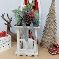 thumbnail image 4 of Holiday Time Wood Lantern with Greenary & Red Berries, 4 of 6