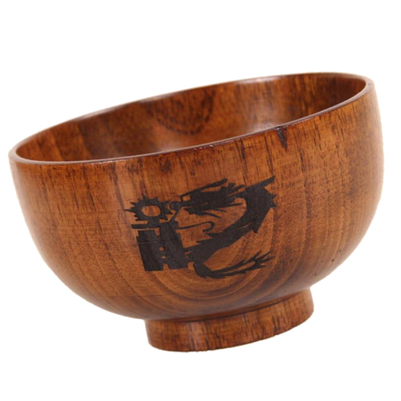 Wooden Salad Bowl/Rice Miso Soup Bowl/Rice Bowl/Decorative Bowl phoenix 