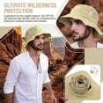 thumbnail image 3 of 360 UV Protection Sun Hat Neck Face Cover Flap Detachable Hat for Fishing Camping Hiking Tracking, 3 of 7