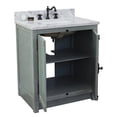 thumbnail image 5 of Bellaterra Home 31" Single vanity in Gray Ash finish top with White Carrara and rectangle sink, 5 of 9