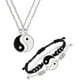 thumbnail image 1 of Pulsera tejida unisex Yin Yang Pulsera de cordón a juego Yin Yang Pulsera de pareja ajustable Conjunto de collar para cumpleaños, 1 of 8