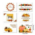 thumbnail image 4 of lanema Set of 6 Happy Thanksgiving Day Cards with Envelopes Stickers Pumpkin Maple Leaf Greeting Card for Fall Harvest, 4 of 6