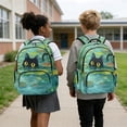 thumbnail image 4 of DISNIMO Cat Printed Cute Backpack for Kids Girls 17 Inch Lightweight Bookbag with Padded Straps for Elementary Middle Students, Back to School Gifts, 4 of 7