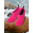 thumbnail image 3 of BadPiggies Water Socks Barefoot Quick-Dry Aqua Skin Shoes, Men Women Rubber Soles for Beach Pool Surf Swim Yoga (L, Pink), 3 of 8