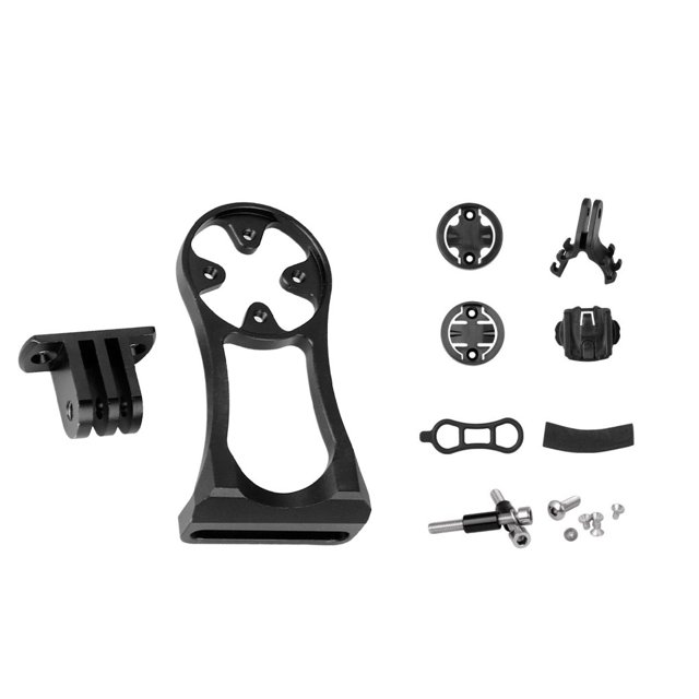 Greeniant Soporte para ordenador de bicicleta, cámara de teléfono, linterna, soporte de vástago de bicicleta frontal, montaje de aleación de aluminio, Ciclismo Negro Greeniant OD021884-01