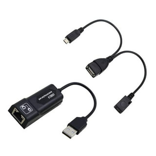 Ethernet Adapter, TSV Ethernet Adapter/Micro USB to RJ45 Ethernet Cable Fit  for Chromecast Ultra/2/1/Audio 