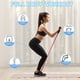 thumbnail image 5 of Bandas de resistencia de 20 libras con mangos para ejercicios en el gimnasio y entrenamientos en casa, rojo, 5 of 7