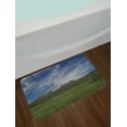 thumbnail image 2 of Idaho Bath Mat, Sawtooth Mountains Cape Horn Road Landscape near Stanley, Plush Bathroom Decor Mat with Non Slip Backing, 29.5" X 17.5", Blue Olive Green, by Ambesonne, 2 of 2