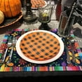 thumbnail image 4 of Day of The Dead Skull Placemats Mexican Style Table Mats Colorful Flower Skull Table Placemat Heat-Resistant Dinner Mats for Dia De Los Muertos Halloween Home Kitchen Supplies, 4Pcs, 4 of 5