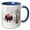 Blue/White, variant on 3drose, Buffalo Looking for Direction. Yellowstone National Park. Wyoming., 11oz Mug
