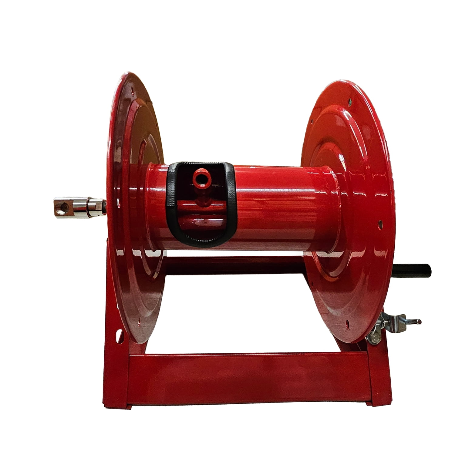Pressure Washer Hose Reels Heavy Duty 3/8" x 300ft,5000 PSI with Hand Crank Steel Reels for Power Washers | Outdoor Hose Reels for Water, Air, Liquid Use | Industrial-Grade Sturdy Frame Hose 300 FT