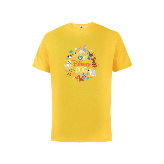 Disney I Love My Disney Dog - Short Sleeve Cotton T-Shirt for Adults - Customized-Sunflower
