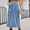 Blue, variant on JNGSA Long Denim Skirts for Women Maxi High Waist A-Line Jean Skirt with Pockets Summer/Fall Stretch Midi Skirt Army Green