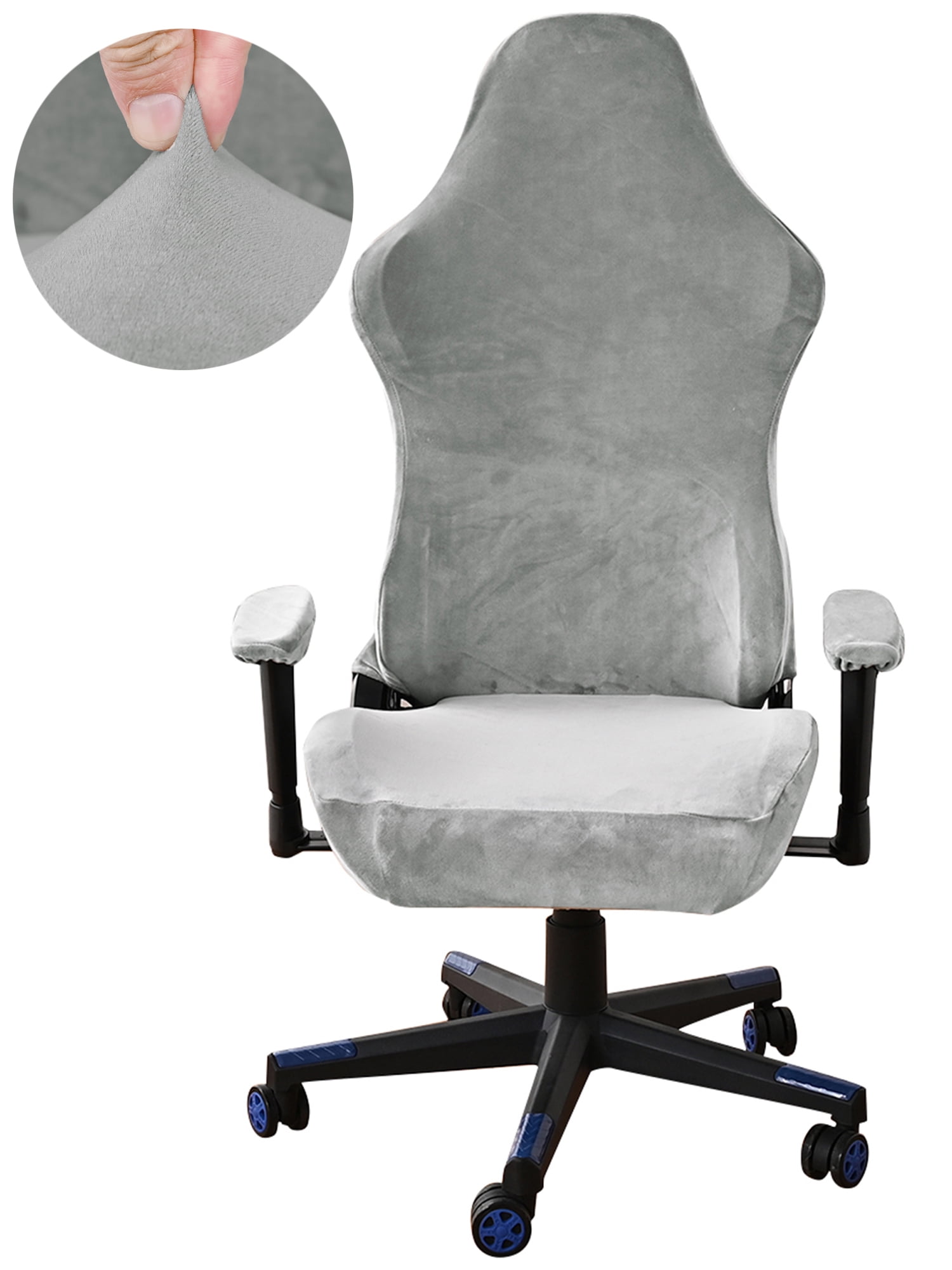 KBOOK Velvet Office Computer Chair Covers Universal Rotating Chair
