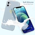 thumbnail image 2 of for iPhone 12 Case Cute Slim Shockproof Phone Case with Wireless Charging Support and Protection, Light Blue, 2 of 14