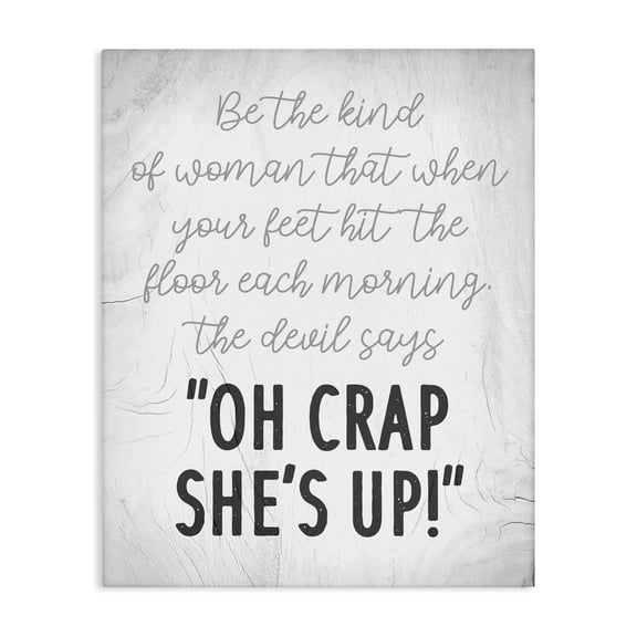 Stupell Industries Rustic Lodge That Kind of Woman Humorous Phrase Rustic Script Canvas Art, 16 x 20, by Lil' Rue