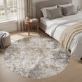 thumbnail image 2 of UERMEI 6ft Round Area Rug for Living Room, Washable Non-slip Soft Indoor Modern Abstract 6'x6' Round Rug for Bedroom Office Home Decor Carpet, Brown, 2 of 8