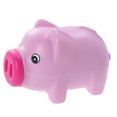 thumbnail image 3 of Alcancía de plástico con forma de cerdito, ideal para ahorrar dinero, regalo de cumpleaños y Navidad, decoración para habitación de niños y niñas (rosa y rojo), 3 of 7