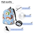 thumbnail image 5 of Balery Kawaii Sushi Vintage Canvas Backpack for Men and Women - Large Capacity, Durable Travel Laptop Bag for School, Work, Hiking, and Outdoor Activities, 5 of 7