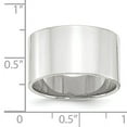 thumbnail image 7 of 14K White Gold 12mm Light Weight Flat Band Ring Size 9.5, 7 of 7