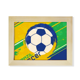 thumbnail image 1 of Marco de foto de madera Brasil Futbol Unbranded 6x8 pulgadas, 1 of 4