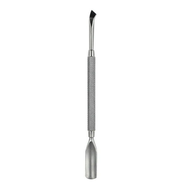 OULII Metal Nail Cuticle Pusher Ergonomics Design for Cleaning Under Nails for Men and Women 1Pack