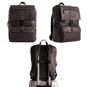 VELEZ Dark Brown Top Grain Leather Laptop Backpack for Men Mens Vintage Casual Daypack