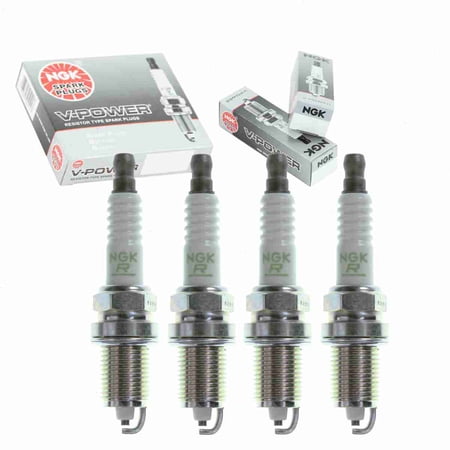 4 pc NGK 5913 V-Power Spark Plugs for 182001-47140 3296 98079-5787G KJ22CR-L8 Ignition Wire Secondary