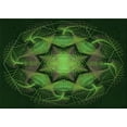 thumbnail image 1 of Ahgly Company Machine Washable Indoor Rectangle Transitional Dark Lime Green Area Rugs, 2' x 4', 1 of 7