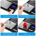 thumbnail image 3 of Pesador electrónico 500g x 0.01g Mini balanza portátil de joyería de alta precisión LED Digital Pocket Scale Oro Plata Diamante Escala electrónica digital Irfora Pesador electrónico, 3 of 7