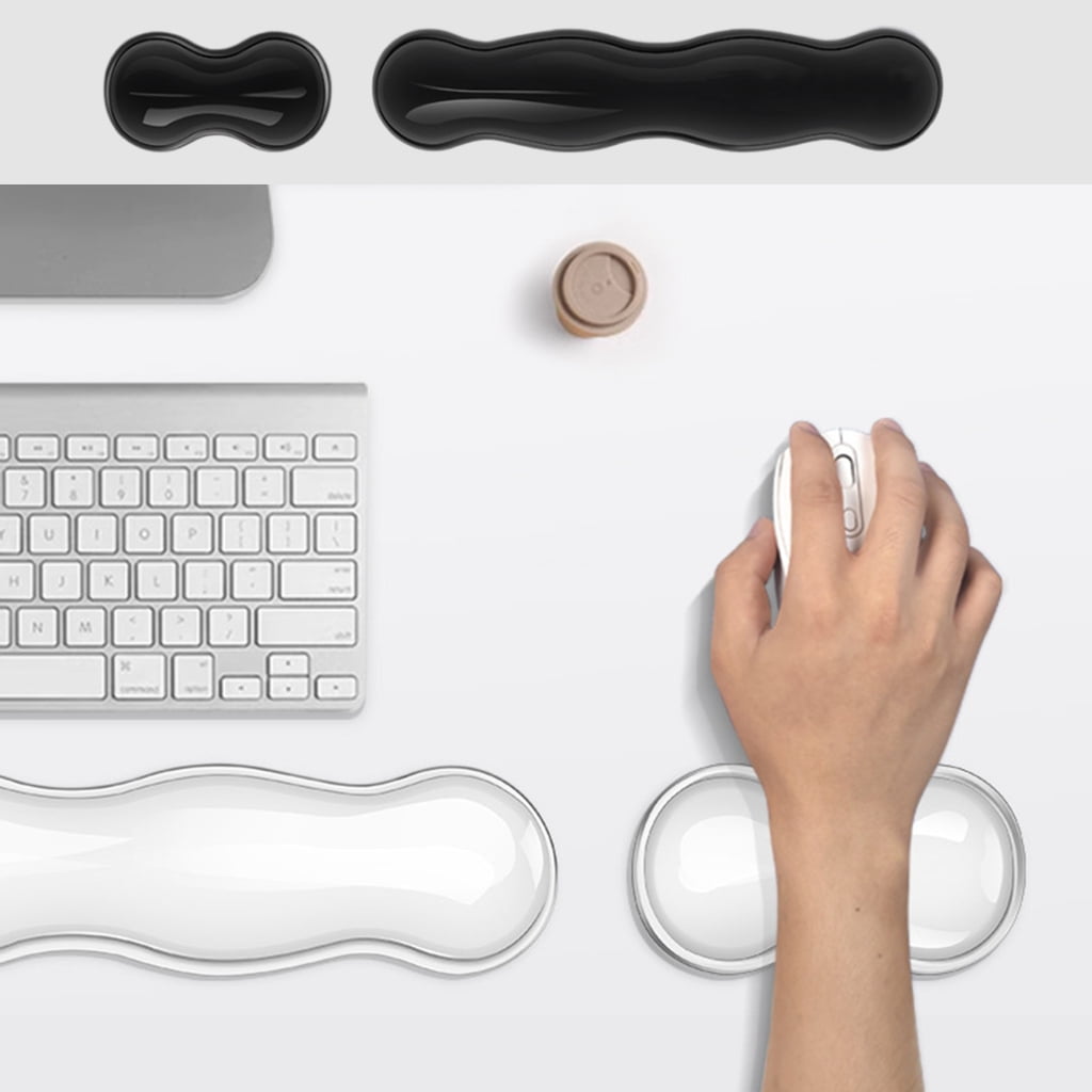 Soft Silicone Wrist Rest Pad Set for Keyboard and Mouse, Ergonomic For Fatigue Relief for Office Workers and Gamers