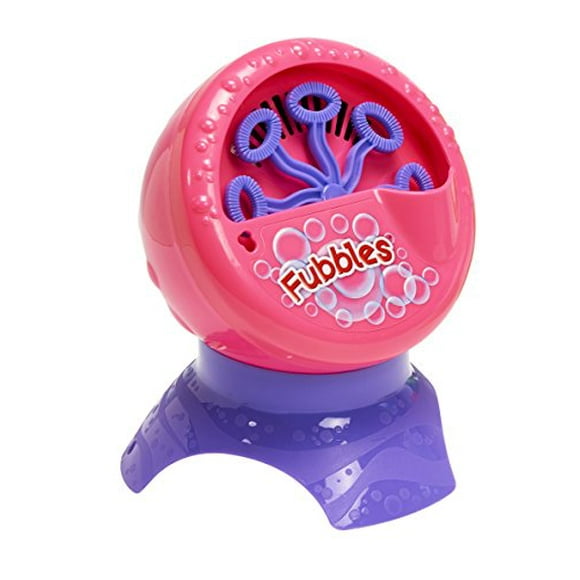 Little Kids Fubbles Bubble Blastin? Bigger Bubbles Kids Automatic Party Machine and Includes 4oz of Bubble Solution Toy, Pink