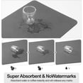 Absorbent Coffee Mat , Stain Hiding PU Leather Surface, Non-Slip ...