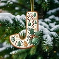 thumbnail image 2 of SDNall Christmas Tree Decorations, Christmas Tree Decoration 2D Acrylic Decoration Letter Pendant with 26 Letters Christmas Hanging Decoration Diy Crafts Christmas Home Decoration, 2 of 5