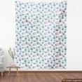 thumbnail image 3 of Blue and Pink Fabric by the Yard, Pastel Pattern with Continuous Brush Drawn Style Rounds, Decorative Upholstery Fabric for Chairs & Home Accents, 10 Yards, Blush and Deep Sky Blue by Ambesonne, 3 of 4