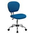 thumbnail image 1 of Pemberly Row Modern Mid-Back Mesh Office Swivel Chair in Turquoise, 1 of 6