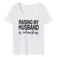 thumbnail image 2 of Camiseta para mujer Ropa deportiva Casual Verano Tops para vacaciones Viaje Uso diario M, 2 of 8