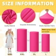 thumbnail image 3 of ABPETE Cylinder Covers Set of 3 Hot Pink Pedestal Cover Round Spandex Pedestal for Parties Plinth Covers Cylinder Cake Stand Cover Pink Cylinder Cover for Party Wedding Ceremony Decorations, 3 of 13