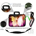 thumbnail image 3 of LSS 15.6 inch Laptop Sleeve Bag Notebook with Extra Side Pocket, Soft Carrying Handle & Removable Shoulder Strap for 14" 15" 15.4" 15.6" - Sparkling Butterfly, 3 of 3