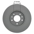 thumbnail image 4 of Goodyear Brakes 2142134GY Premium AntiOx Automotive Vehicle Front Brake Rotor, 4 of 6