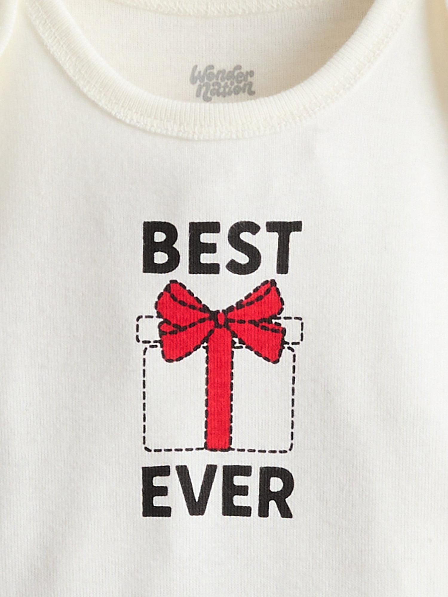 Wonder Nation Long Sleeve Lap Bodysuit, Sizes 0-24M